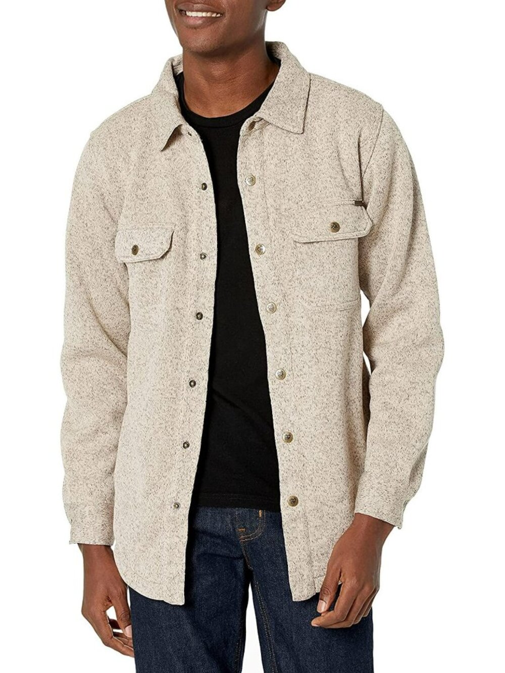 Legendary Whitetails Men's Camp Rebel Sherpa Lined Sweater Fleece Shirt Jacket